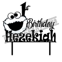 Happy Birthday - Cookie Monster Theme