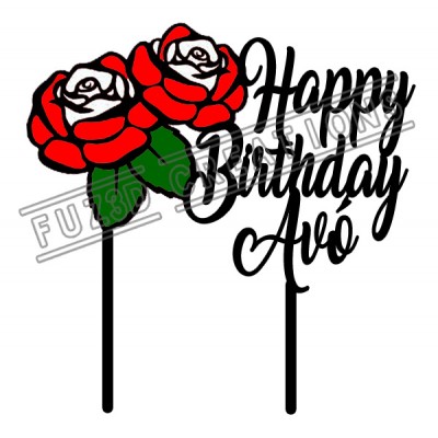 Happy Birthday - Colour Roses Theme