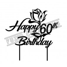 Happy Birthday - Rose Design