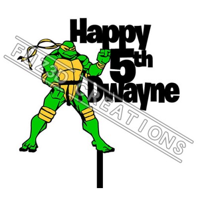 Happy Birthday - Colour Ninja Turtle Theme