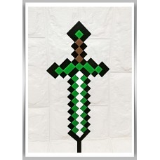 Happy Birthday - Minecraft Sword Multi-Colour