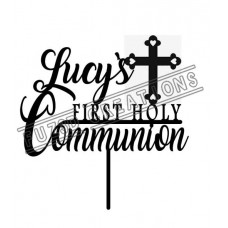First Holy Communion with Love Heart Cross